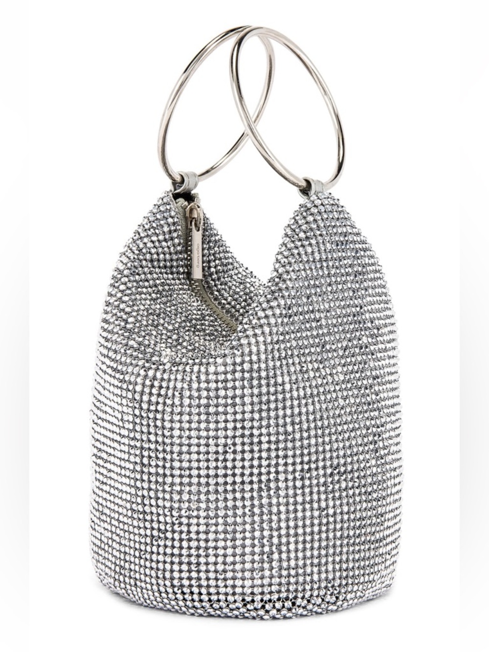 OLGA BERG ELLIE CRYSTAL MESH HANDLE BAG - Picture 3 of 4